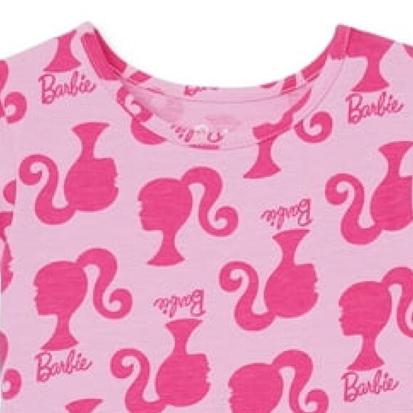 Cute Barbie Print Skater Dress For Toddler Girls, Super-Soft Cotton Size 2T - 5T - Picture 2 of 6